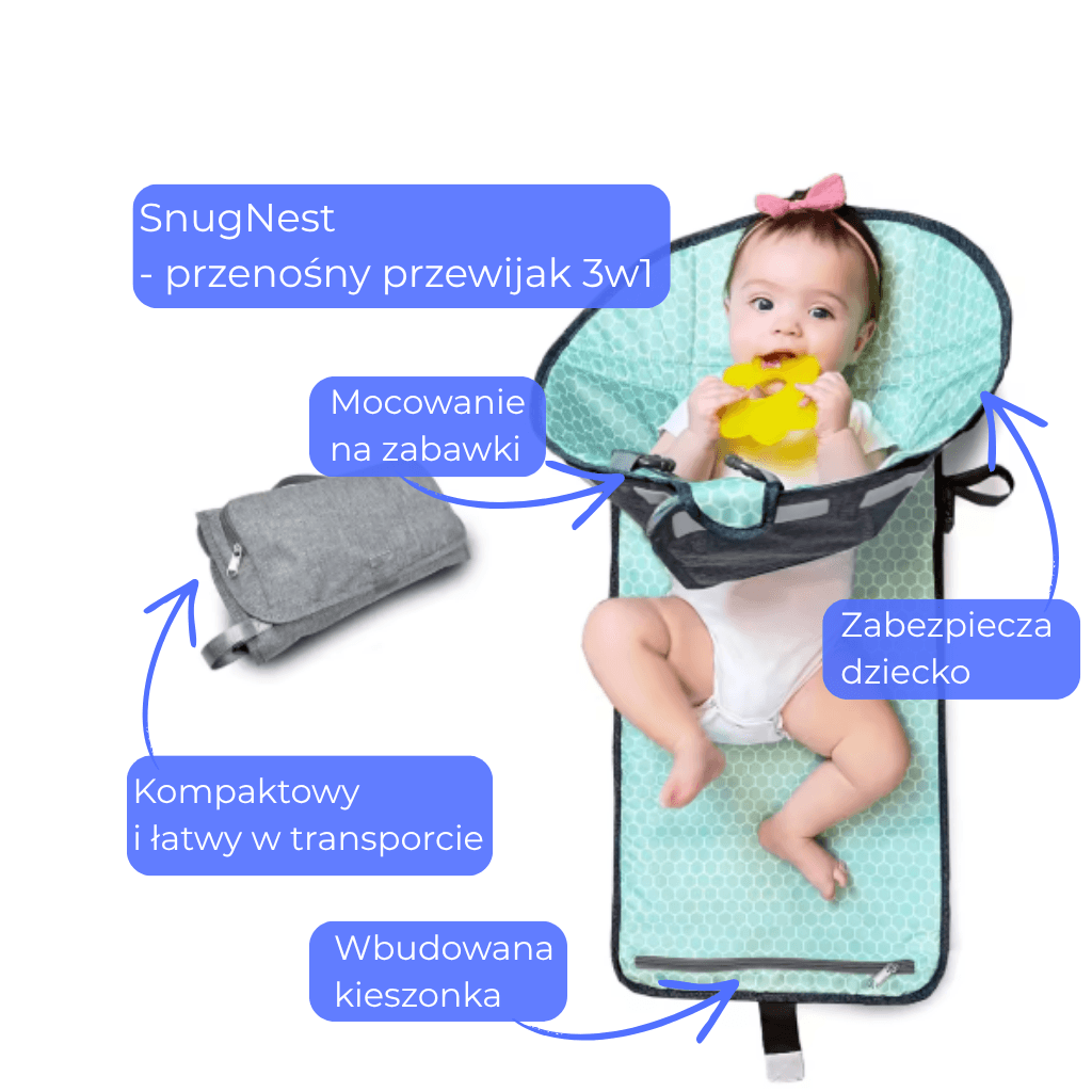 SnugNest - przenośny przewijak 3w1